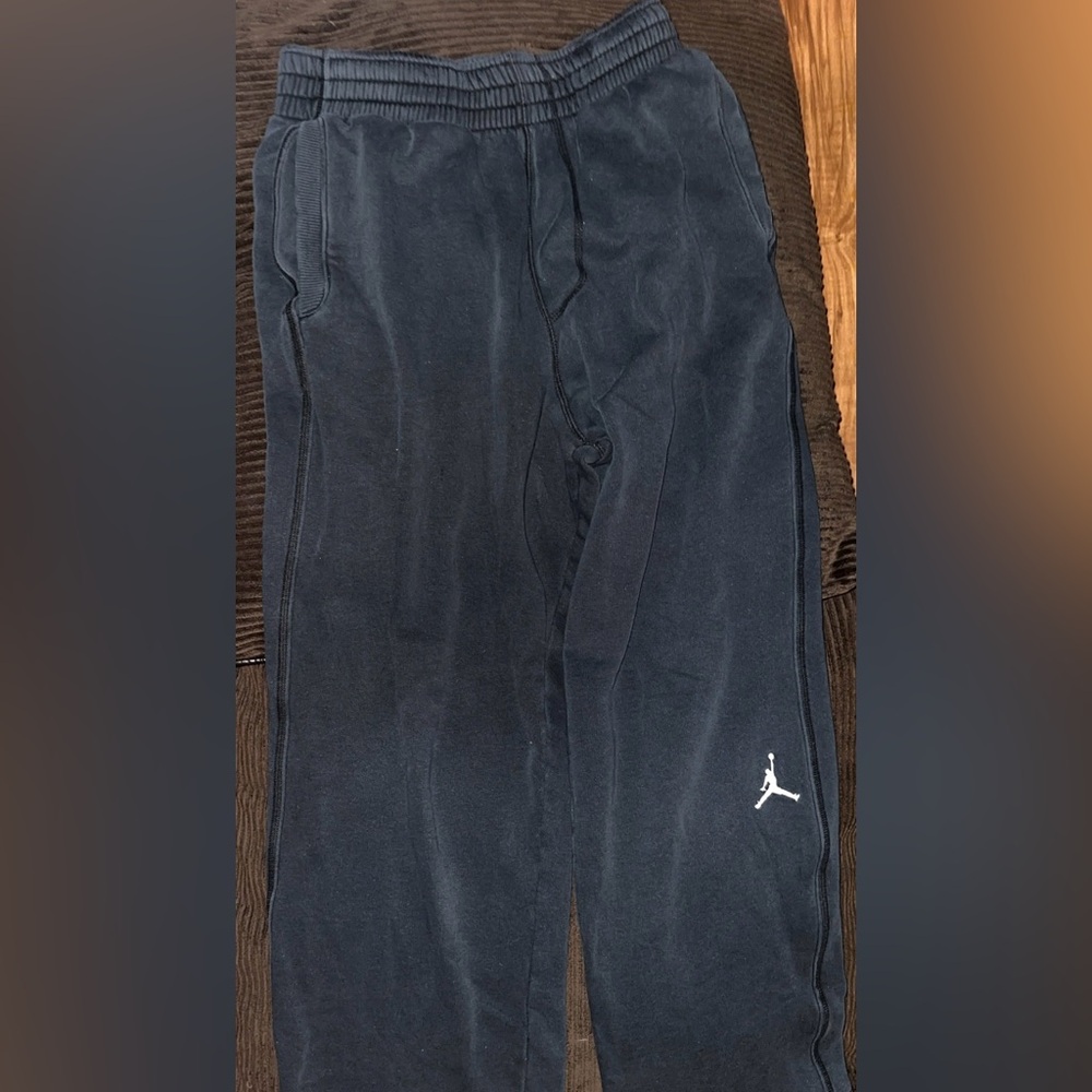 Michael Jordan Black Joggers with Logo